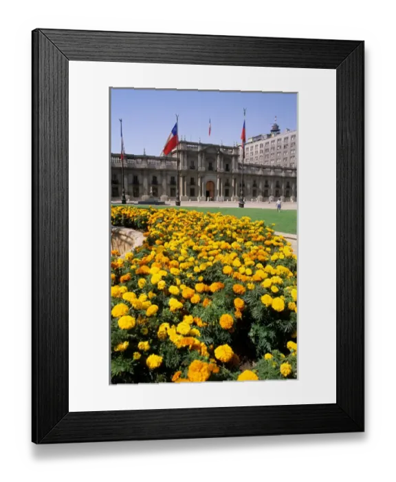 Framed Print : The Presidential Palace in Santiago, Chile. chile, chilean, chiano, south america