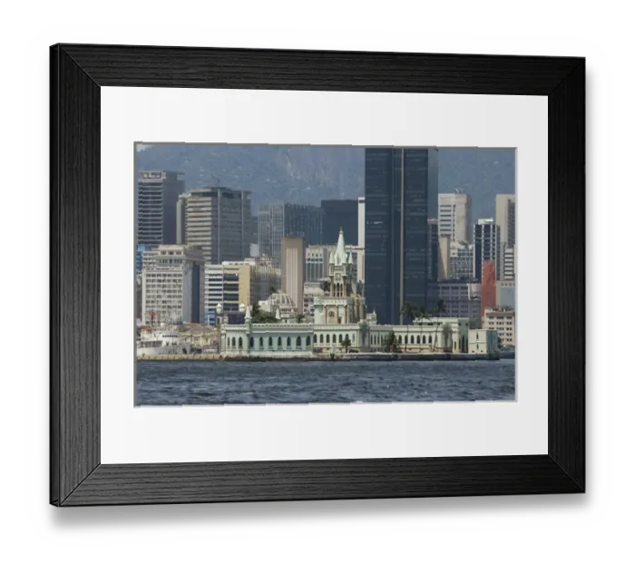 Framed Print : Brazil, Rio de Janeiro, View from the sea Framed Print : Brazil, Rio de Janeiro, View from the sea