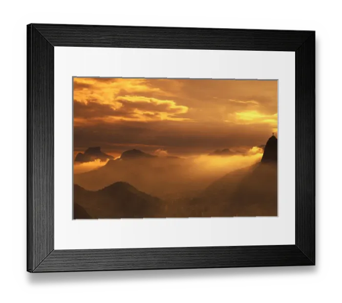 Framed Print : Corcovado Christ Statue - Aerial of Rio de Janeiro, Brazil Framed Print : Corcovado Christ Statue - Aerial of Rio de Janeiro, Brazil