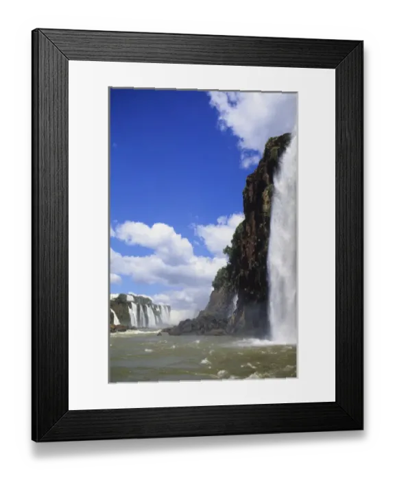 Framed Print : 05. Iguacu Falls, Rapids On River Raft, Brazil