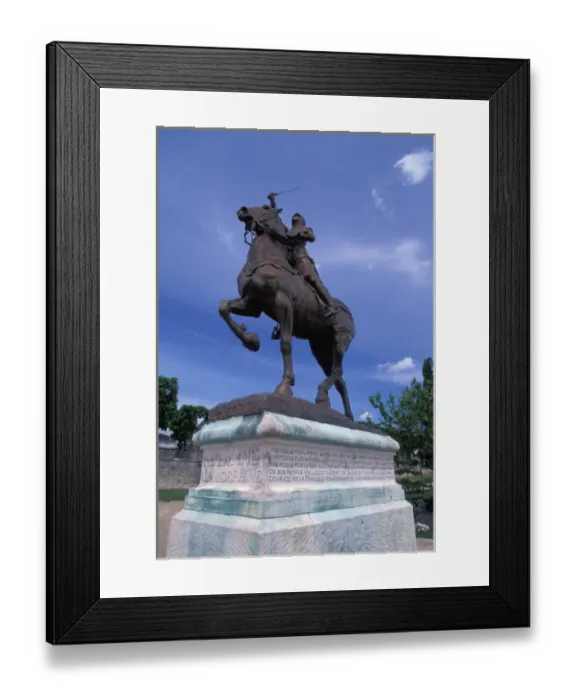 Framed Print : EU, France, Loire Valley, Loir-et-Cher, Blois. Statue of Joan of Arc, Jardins de Framed Print : EU, France, Loire Valley, Loir-et-Cher, Blois. Statue of Joan of Arc, Jardins de