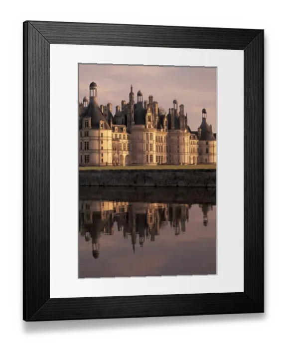 Framed Print : EU, France, Loire Valley, Loir-et-Cher. Chateau de Chambord, Canal Reflections Framed Print : EU, France, Loire Valley, Loir-et-Cher. Chateau de Chambord, Canal Reflections