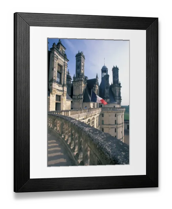 Framed Print : EU, France, Loire Valley, Loir-et-Cher. Chateau de Chambord, Roof view Framed Print : EU, France, Loire Valley, Loir-et-Cher. Chateau de Chambord, Roof view