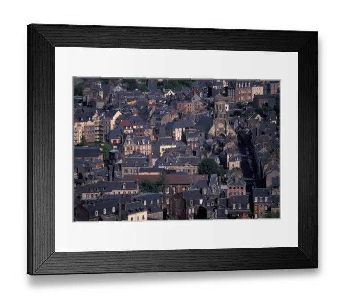 Framed Print : EU, France, Normandy, Calvados, Trouville-Sur-Mer. Town view from Corniche Framed Print : EU, France, Normandy, Calvados, Trouville-Sur-Mer. Town view from Corniche