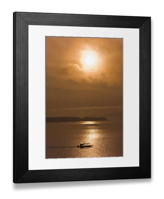 Framed Print : Amazon River, Brazil. Fishermen at sunset Framed Print : Amazon River, Brazil. Fishermen at sunset