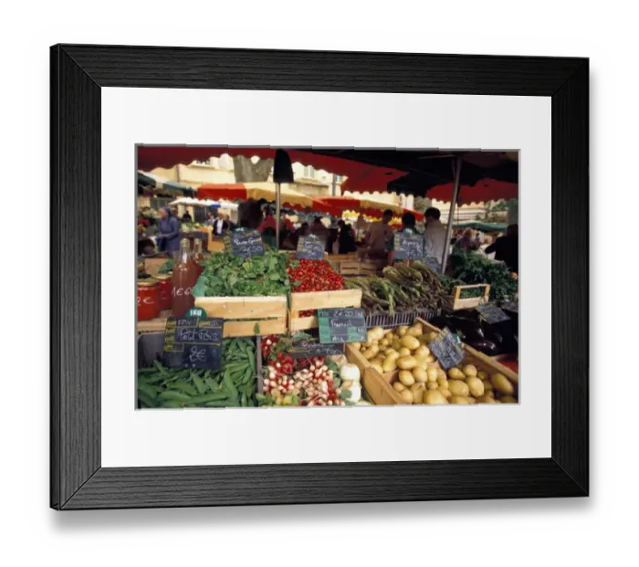 Framed Print : EU, France, Provence, Bouches-du-Rhone, Aix-en-Provence, Produce market Framed Print : EU, France, Provence, Bouches-du-Rhone, Aix-en-Provence, Produce market