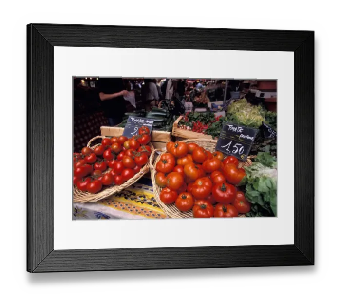 Framed Print : EU, France, Provence, Bouches-du-Rhone, Aix-en-Provence, Produce market Framed Print : EU, France, Provence, Bouches-du-Rhone, Aix-en-Provence, Produce market