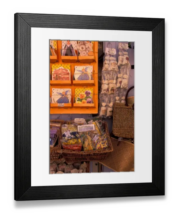 Framed Print : EU, France, Provence, Bouches-du-Rhone, Les Baux de Provence, souvenirs Framed Print : EU, France, Provence, Bouches-du-Rhone, Les Baux de Provence, souvenirs