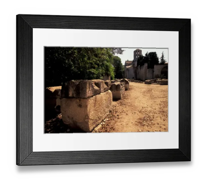 Framed Print : EU, France, Provence, Bouches-du-Rhone, Arles. Les Alyschamps, Roman Cemetary - Sarcophagi Framed Print : EU, France, Provence, Bouches-du-Rhone, Arles. Les Alyschamps, Roman Cemetary - Sarcophagi