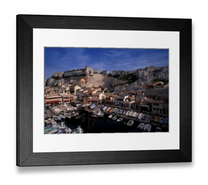 Framed Print : EU, France, Provence, Bouches-du-Rhone, Marseille. Vallon des Auffes, small fishing port Framed Print : EU, France, Provence, Bouches-du-Rhone, Marseille. Vallon des Auffes, small fishing port