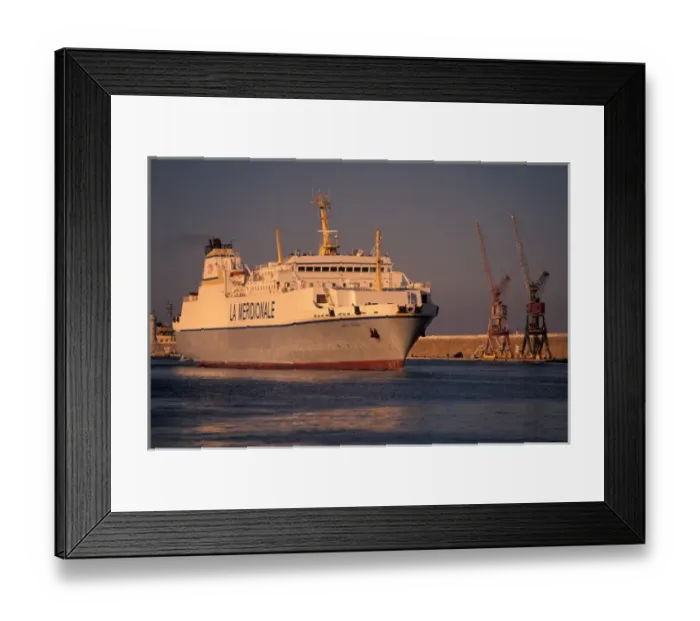 Framed Print : EU, France, Provence, Bouches-du-Rhone, Marseille. Mediterranean ferry and city port Framed Print : EU, France, Provence, Bouches-du-Rhone, Marseille. Mediterranean ferry and city port