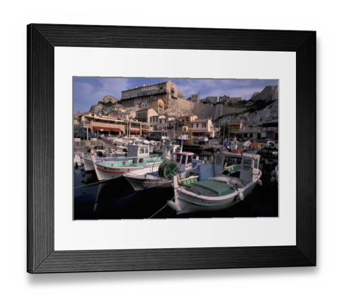 Framed Print : EU, France, Provence, Bouches-du-Rhone, Marseille. Vallon des Auffes, small fishing port Framed Print : EU, France, Provence, Bouches-du-Rhone, Marseille. Vallon des Auffes, small fishing port