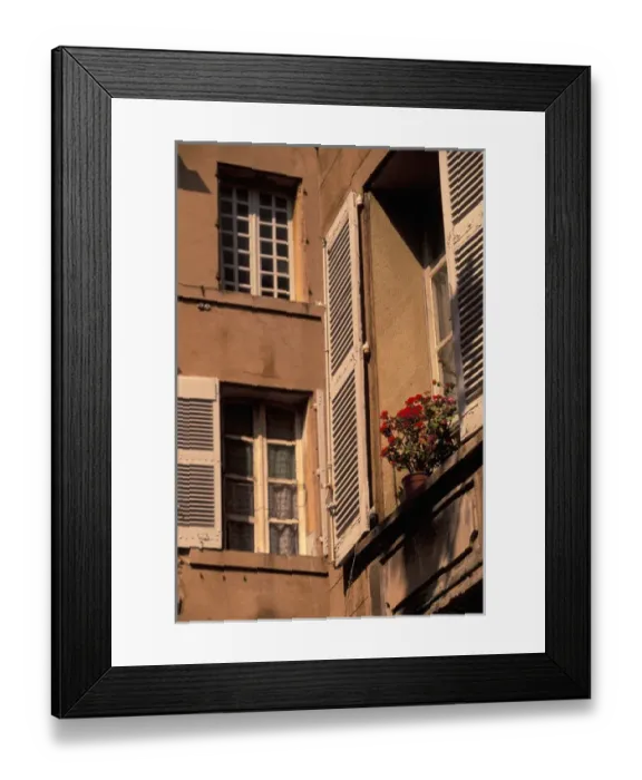 Framed Print : EU, France, Provence, Bouches-du-Rhone, Aix-en-Provence. Window in Old Aix Framed Print : EU, France, Provence, Bouches-du-Rhone, Aix-en-Provence. Window in Old Aix