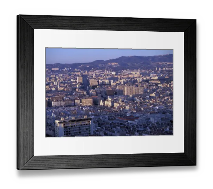 Framed Print : EU, France, Marseille, View from Notre Dame Framed Print : EU, France, Marseille, View from Notre Dame