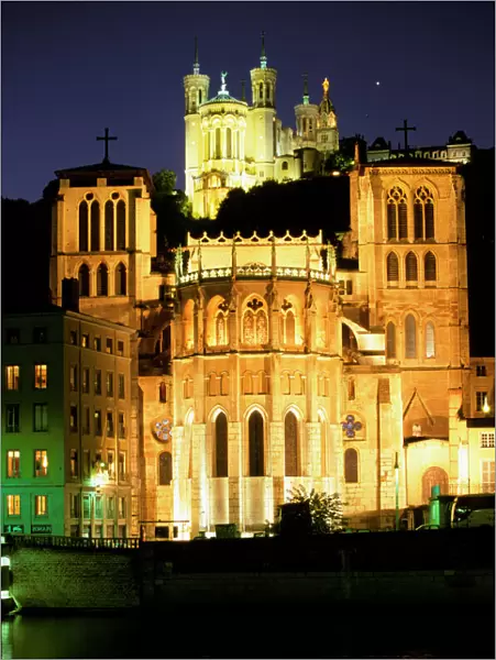 Europe, France, Rhone Valley, Lyon. Cathedral St. Jean