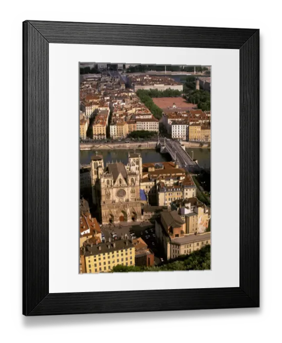 Framed Print : Europe, France, Rhone Valley, Lyon. View from L Observatoire Framed Print : Europe, France, Rhone Valley, Lyon. View from L Observatoire