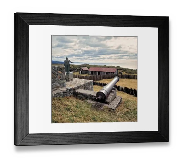 Framed Print : South America, Chile, Fuerte Bulnes. Cannons protected the outpost of Fuerte Bulnes Framed Print : South America, Chile, Fuerte Bulnes. Cannons protected the outpost of Fuerte Bulnes