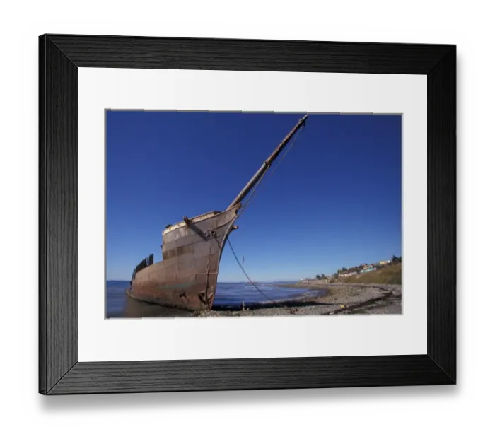 Framed Print : Chile, Magellanes. Shipwreck of the SS Lonsdale, Port Area. Punta Arenas