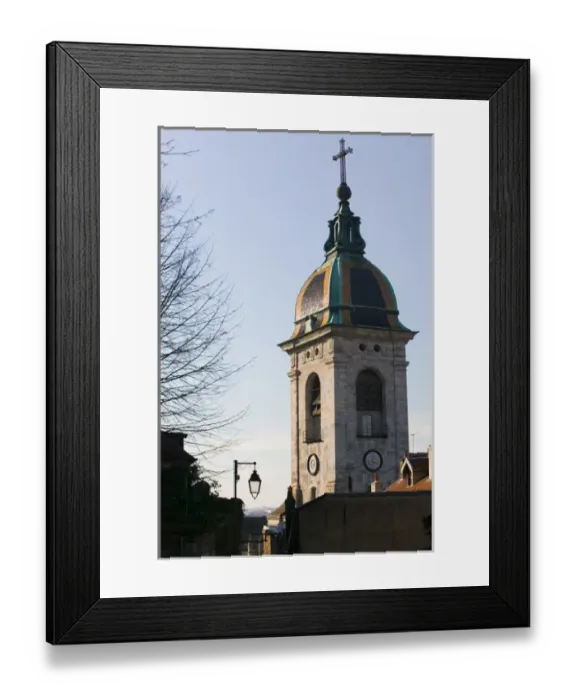 Framed Print : FRANCE-Jura-Doubs-BESANCON: Cathedrale St-Jean (12th century) - Tower Framed Print : FRANCE-Jura-Doubs-BESANCON: Cathedrale St-Jean (12th century) - Tower
