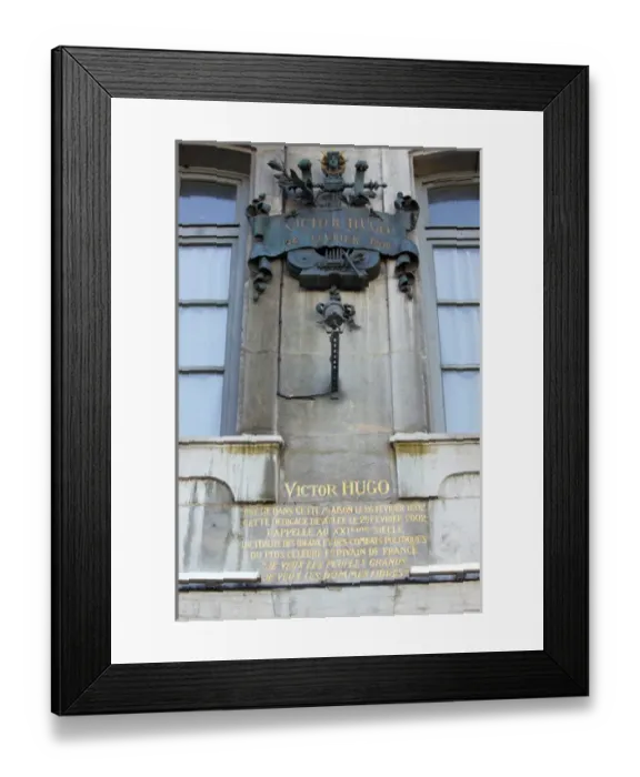 Framed Print : Europe, France, Jura, Doubs, BESANCON: Birthplace of Victor Hugo- Writer
