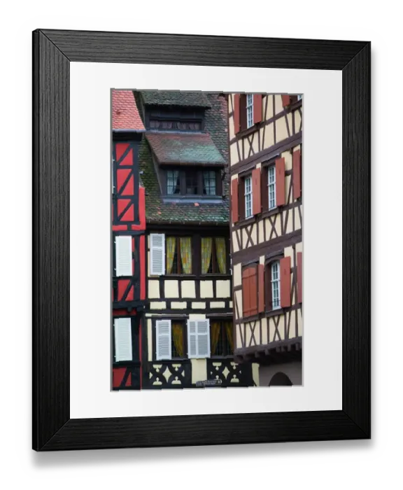 Framed Print : FRANCE-Alsace (Haut Rhin)-Colmar: Half Timbered Houses of Old Town Framed Print : FRANCE-Alsace (Haut Rhin)-Colmar: Half Timbered Houses of Old Town