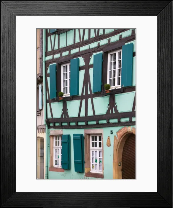 Framed Print : FRANCE-Alsace (Haut Rhin)-Colmar: Half Timbered Houses of Petite Venise (Little Venice) Framed Print : FRANCE-Alsace (Haut Rhin)-Colmar: Half Timbered Houses of Petite Venise (Little Venice)