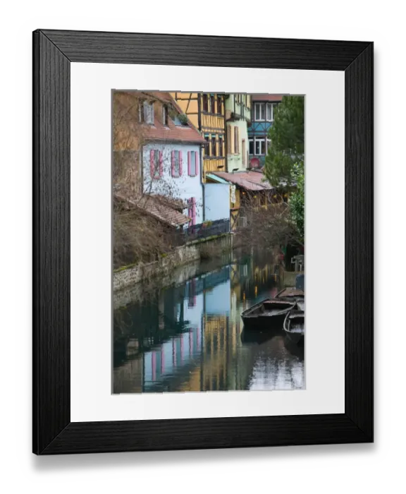 Framed Print : FRANCE-Alsace (Haut Rhin)-Colmar: Half Timbered Houses of Petite Venise (Little Venice) Framed Print : FRANCE-Alsace (Haut Rhin)-Colmar: Half Timbered Houses of Petite Venise (Little Venice)