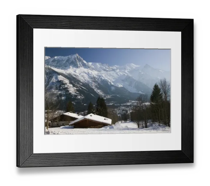 Framed Print : FRANCE-French Alps (Haute-Savoie)-CHAMONIX-MONT-BLANC: View towards Mont-Blanc Framed Print : FRANCE-French Alps (Haute-Savoie)-CHAMONIX-MONT-BLANC: View towards Mont-Blanc