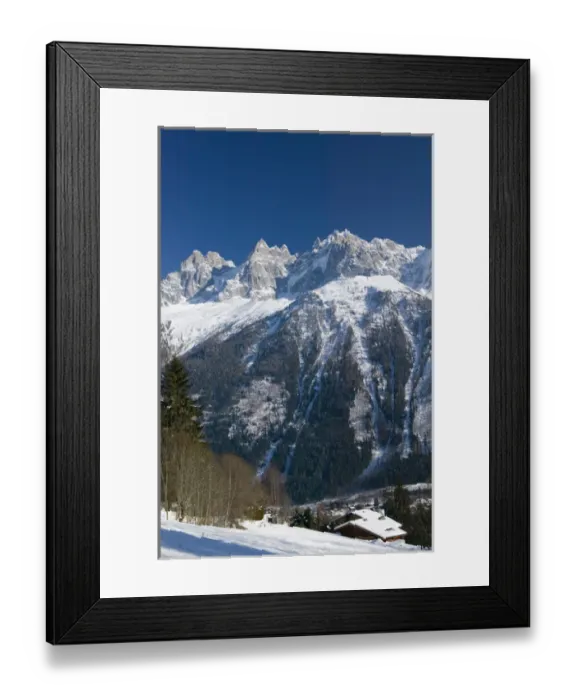 Framed Print : FRANCE-French Alps (Haute-Savoie)-CHAMONIX-MONT-BLANC: View towards Mont-Blanc Framed Print : FRANCE-French Alps (Haute-Savoie)-CHAMONIX-MONT-BLANC: View towards Mont-Blanc