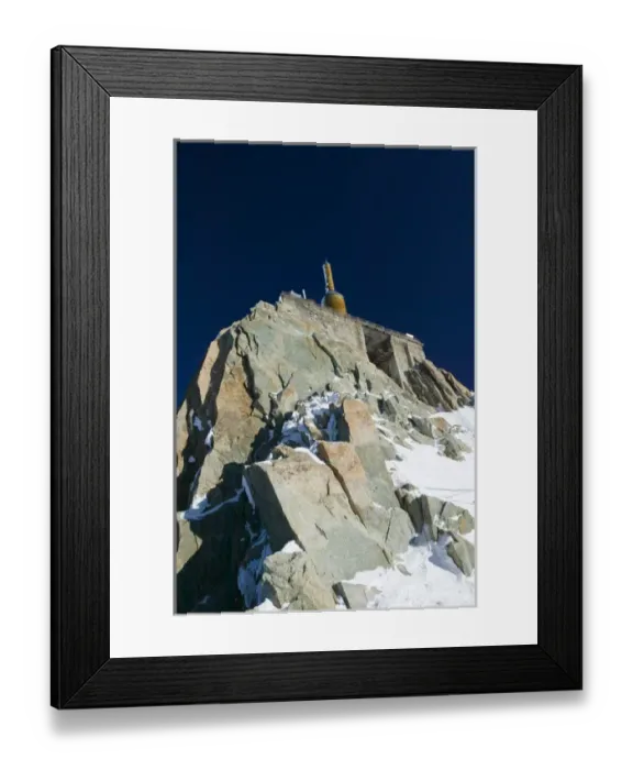 Framed Print : FRANCE-French Alps (Haute-Savoie)-CHAMONIX-MONT-BLANC: Aiguille du Midi (elev. 3842