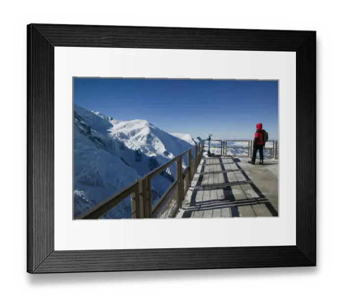 Framed Print : FRANCE-French Alps (Haute-Savoie)-CHAMONIX-MONT-BLANC: Aiguille du Midi (elev. 3842