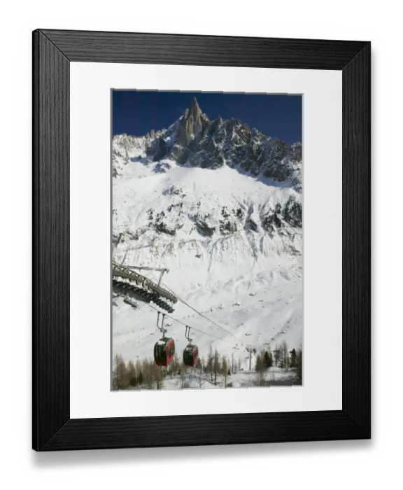 Framed Print : FRANCE-French Alps (Haute-Savoie)-CHAMONIX-MONT-BLANC: Le Montenvers / Winter Ski Framed Print : FRANCE-French Alps (Haute-Savoie)-CHAMONIX-MONT-BLANC: Le Montenvers / Winter Ski
