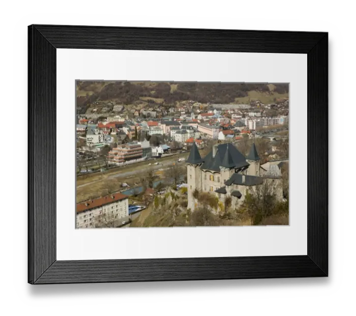 Framed Print : FRANCE-French Alps (Savoie)-ALBERTVILLE: Town View  /  Winter