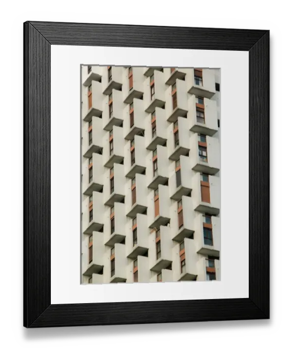 Framed Print : FRANCE-French Alps (Isere)-GRENOBLE: Highrise along boulevard Marechal Leclerc / Winter Framed Print : FRANCE-French Alps (Isere)-GRENOBLE: Highrise along boulevard Marechal Leclerc / Winter