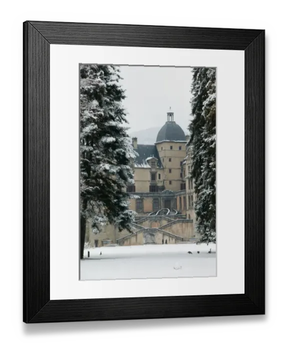 Framed Print : FRANCE-French Alps (Isere)-VIZILLE: Chateau de Vizille Park after winter storm Framed Print : FRANCE-French Alps (Isere)-VIZILLE: Chateau de Vizille Park after winter storm