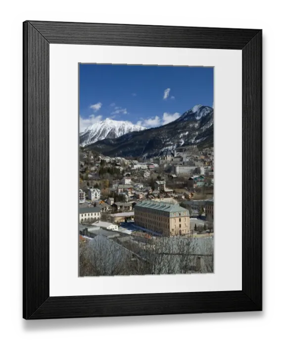 Framed Print : FRANCE-French Alps (Haut-Alpes)-BRIANCON: Town View / Daytime Europes Highest Town (elev Framed Print : FRANCE-French Alps (Haut-Alpes)-BRIANCON: Town View / Daytime Europes Highest Town (elev