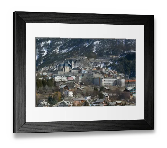 Framed Print : FRANCE-French Alps (Haut-Alpes)-BRIANCON: Town View / Daytime Europes Highest Town (elev Framed Print : FRANCE-French Alps (Haut-Alpes)-BRIANCON: Town View / Daytime Europes Highest Town (elev