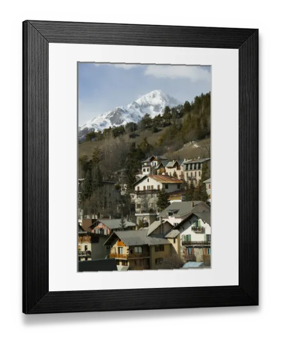 Framed Print : FRANCE-French Alps (Haut-Alpes)-BRIANCON: Mountain Houses Europes Highest Town (elev Framed Print : FRANCE-French Alps (Haut-Alpes)-BRIANCON: Mountain Houses Europes Highest Town (elev