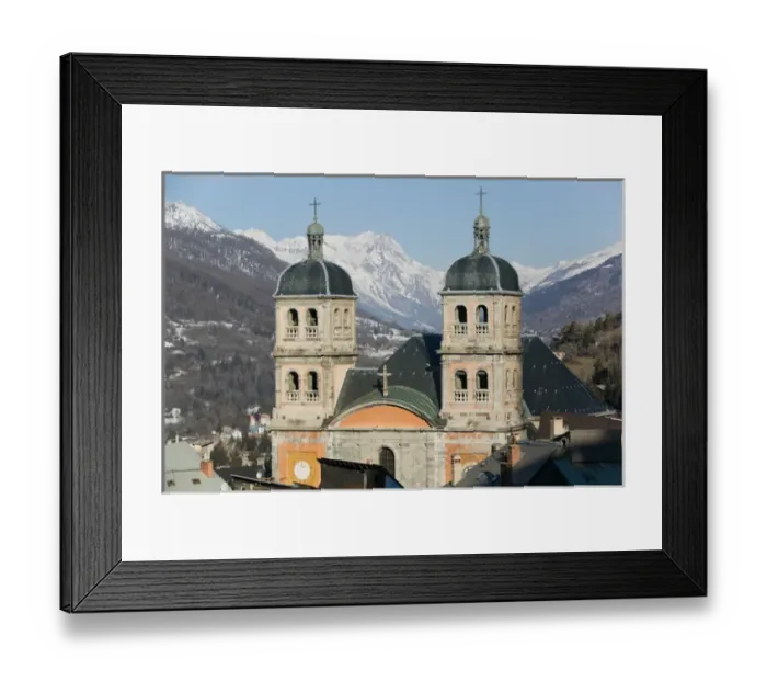 Framed Print : FRANCE-French Alps (Haut-Alpes)-BRIANCON: Town View & Collegiale Notre Dame Church Framed Print : FRANCE-French Alps (Haut-Alpes)-BRIANCON: Town View & Collegiale Notre Dame Church