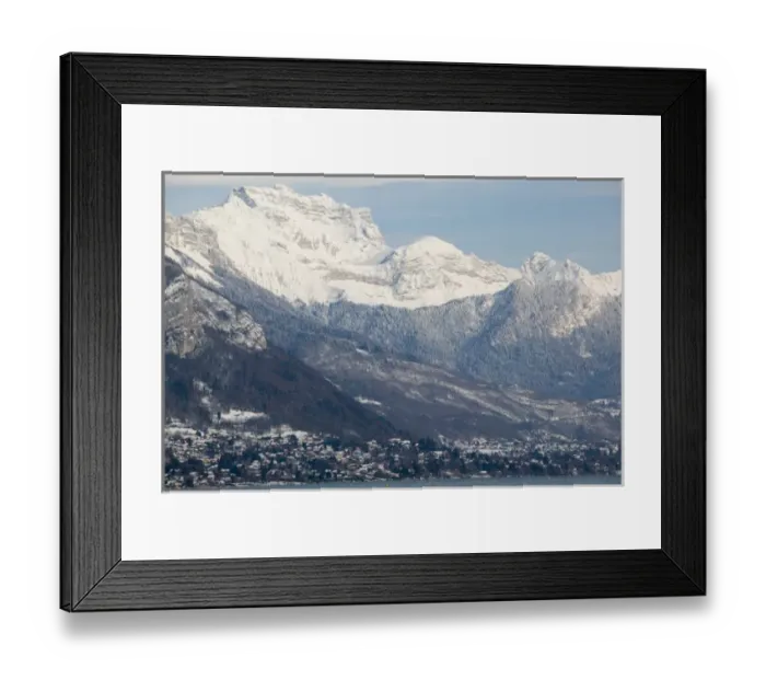 Framed Print : FRANCE-French Alps (Haute-Savoie)-ANNECY: Lake Annecy & Mountains / Winter Framed Print : FRANCE-French Alps (Haute-Savoie)-ANNECY: Lake Annecy & Mountains / Winter