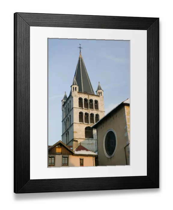 Framed Print : FRANCE-French Alps (Haute-Savoie)-ANNECY: Notre Dame de Liesse Church  /  Old Town