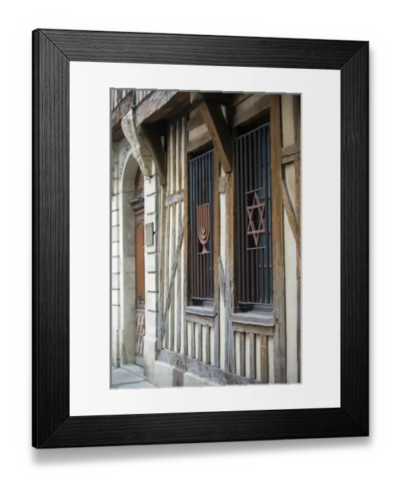 Framed Print : FRANCE-Champagne (Aube)-Troyes: Rue Bonneval Synagogue Framed Print : FRANCE-Champagne (Aube)-Troyes: Rue Bonneval Synagogue