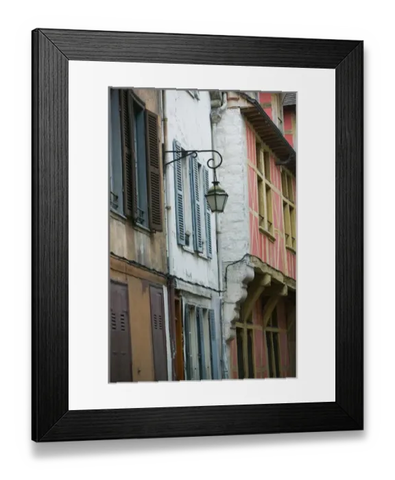 Framed Print : FRANCE-Champagne (Aube)-Troyes: Old Town House Detail Framed Print : FRANCE-Champagne (Aube)-Troyes: Old Town House Detail