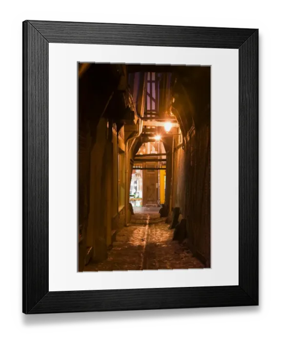 Framed Print : FRANCE-Champagne (Aube)-Troyes: Ruelle des Chats (Alley of the Cats) Midieval Street Framed Print : FRANCE-Champagne (Aube)-Troyes: Ruelle des Chats (Alley of the Cats) Midieval Street