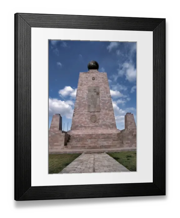 Framed Print : South America, Ecuador, La Mitad del Mundo. La Mitad del Mundo, located exactly Framed Print : South America, Ecuador, La Mitad del Mundo. La Mitad del Mundo, located exactly