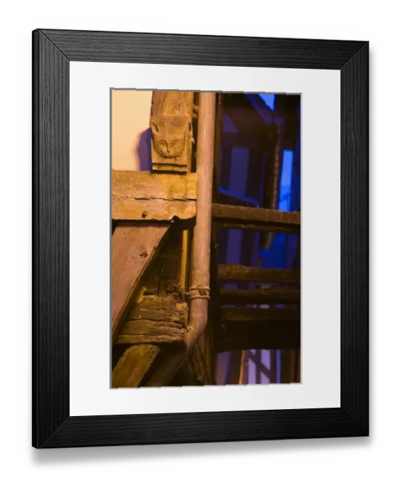 Framed Print : FRANCE-Champagne (Aube)-Troyes: Ruelle des Chats (Alley of the Cats) Midieval Street