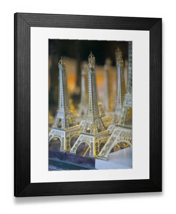 Framed Print : FRANCE-PARIS-Montmartre: Eiffel Tower Miniatures Framed Print : FRANCE-PARIS-Montmartre: Eiffel Tower Miniatures
