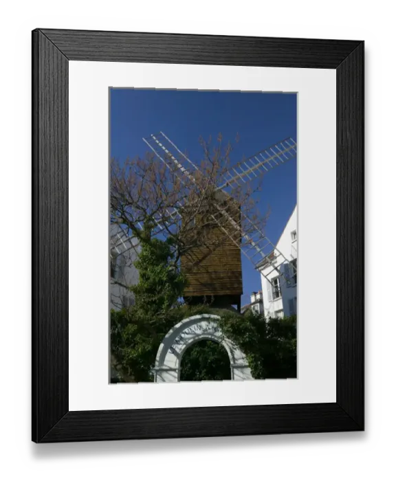 Framed Print : Europe, France, Paris, Montmartre: Moulin de la Galette Windmill