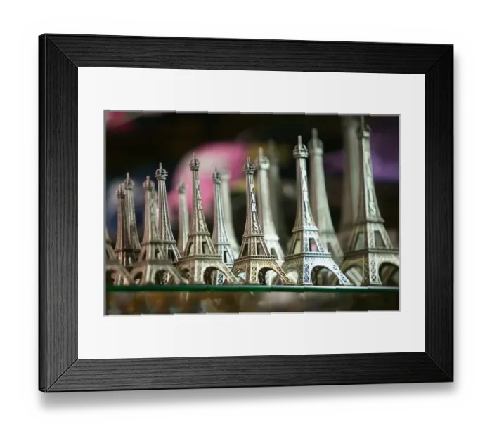 Framed Print : Europe, France, Paris, Eiffel Tower Area: Eiffel Tower Miniatures