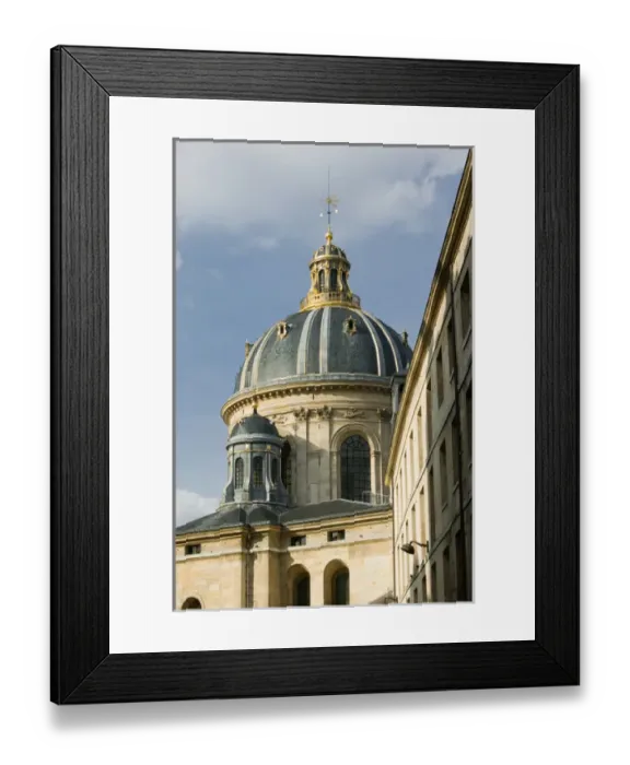Framed Print : Europe, France, Paris, Left Bank: Dome of the Institut de France (rue Mazarine) Framed Print : Europe, France, Paris, Left Bank: Dome of the Institut de France (rue Mazarine)